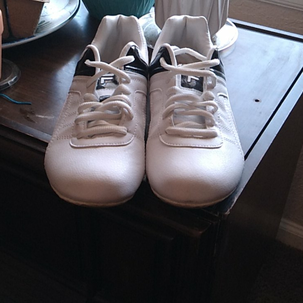 Womens Black on White Fila